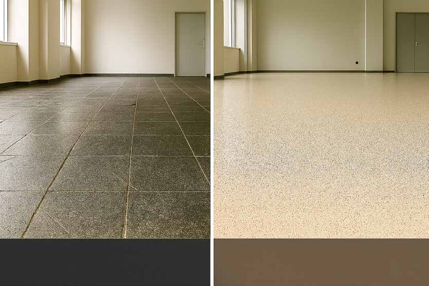 Trước & sau thi công Terrazy